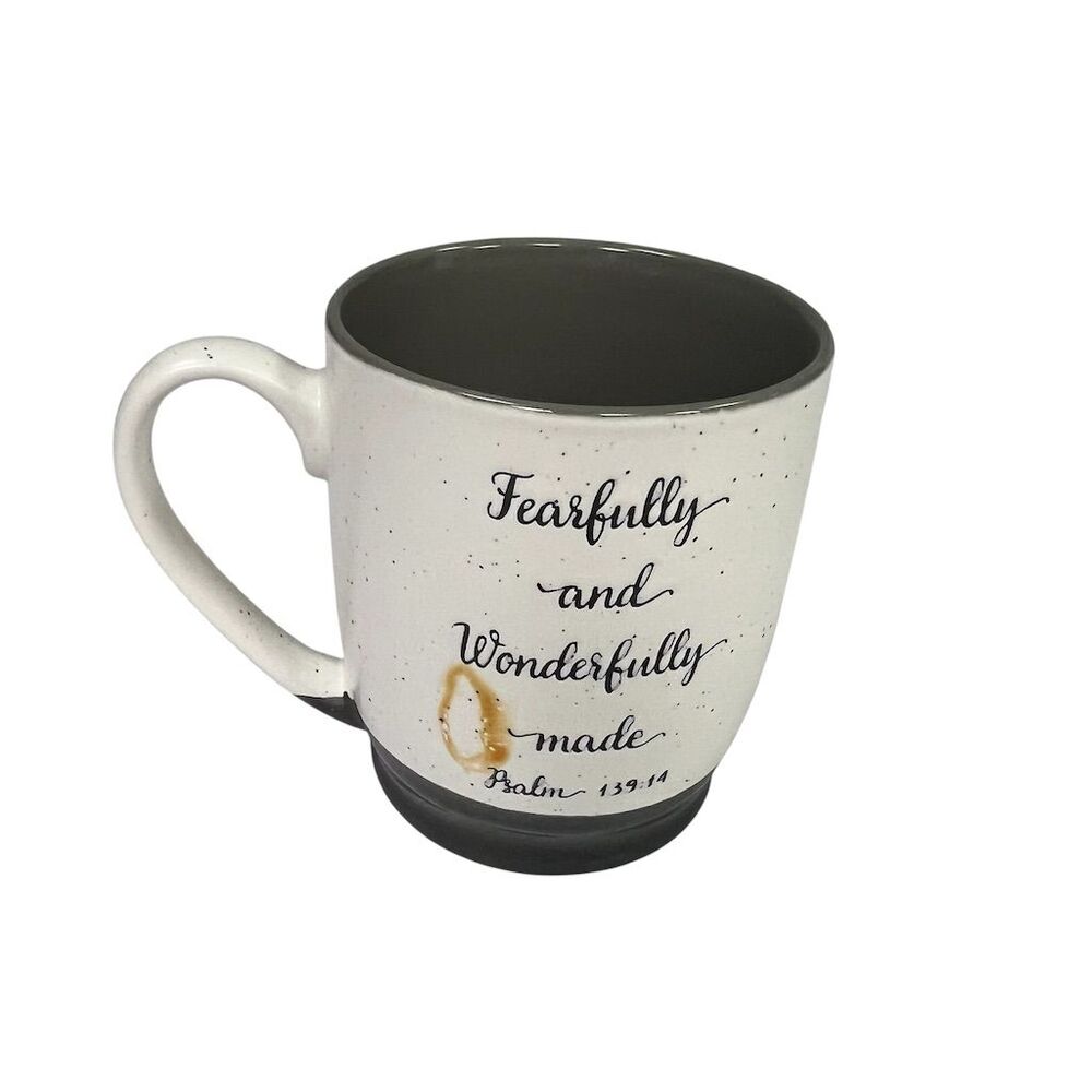 Belle Maison  Inspirational Mug 16 oz "Fearfully and Wonderfully Made"